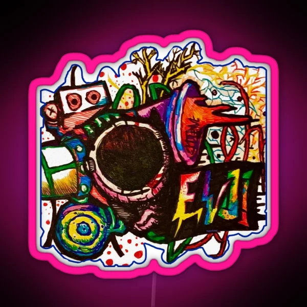 Graffiti Blast RGB Neon Sign