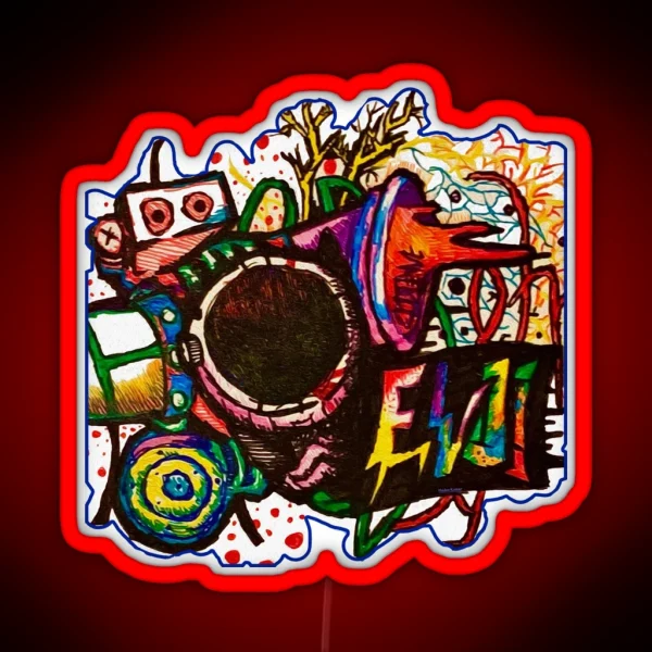 Graffiti Blast RGB Neon Sign