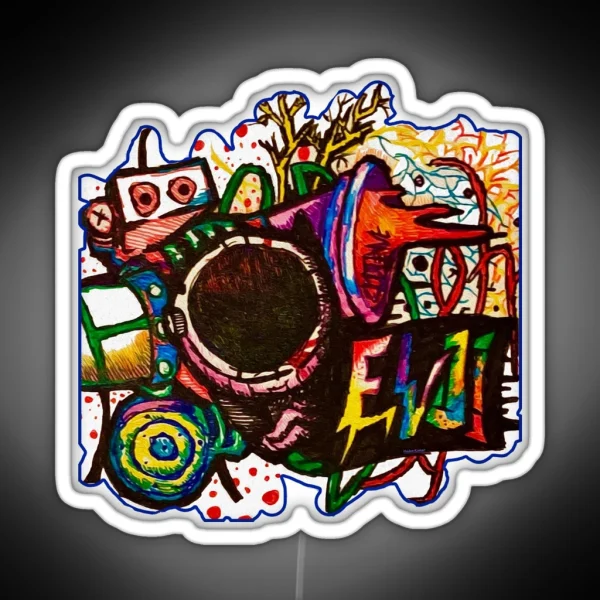 Graffiti Blast RGB Neon Sign