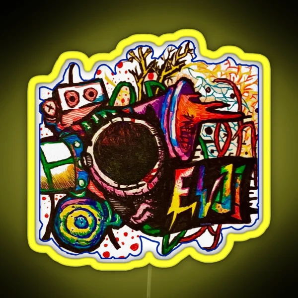 Graffiti Blast RGB Neon Sign