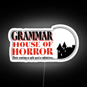 Grammar House Of Horror RGB Neon Sign