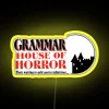 Spooky RGB Neon Sign Illuminates Grammar House of Horror Decorations