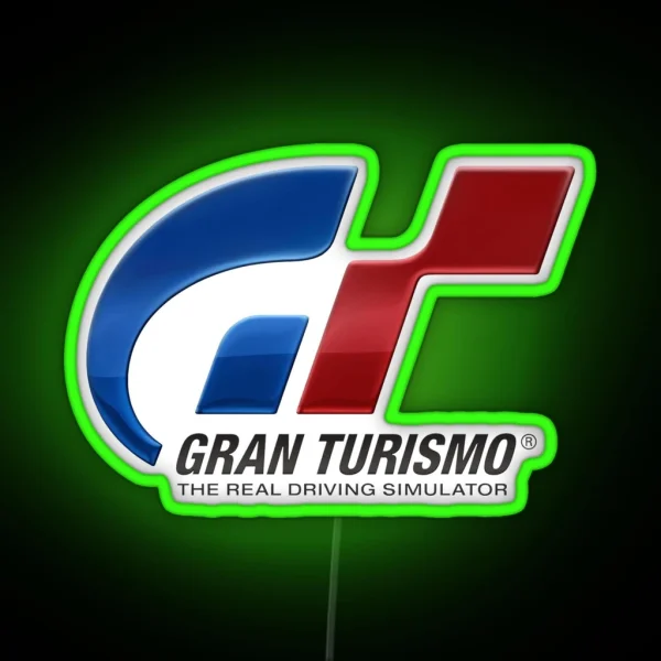 Gran Turismo Logo Colors RGB Neon Sign
