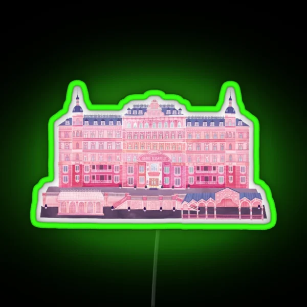 Grand Budapest Hotel RGB Neon Sign