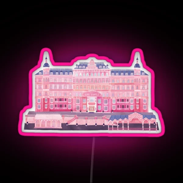 Grand Budapest Hotel RGB Neon Sign