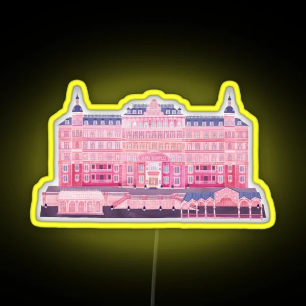 Grand Budapest Hotel RGB Neon Sign