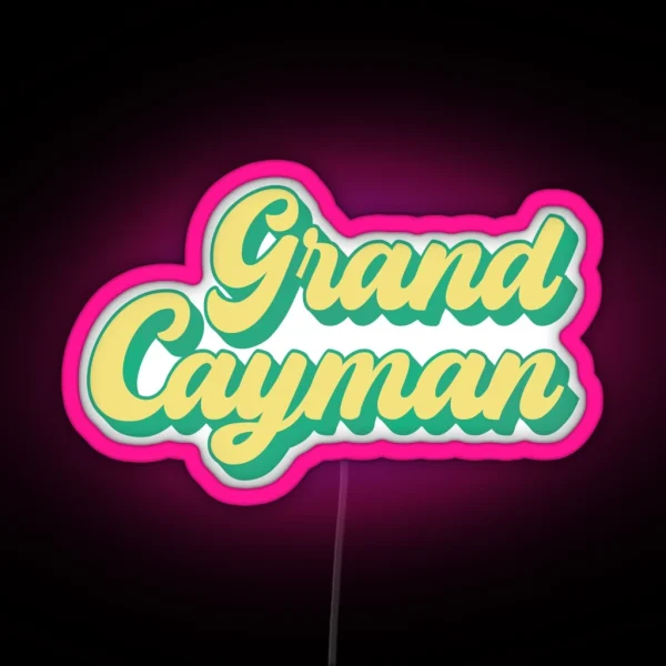 Grand Cayman Cayman Islands Caribbean RGB Neon Sign