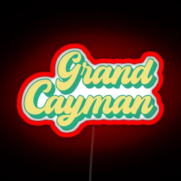 Grand Cayman Cayman Islands Caribbean RGB Neon Sign