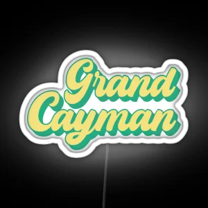 Grand Cayman Cayman Islands Caribbean RGB Neon Sign