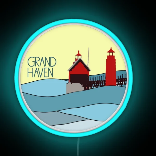Grand Haven RGB Neon Sign