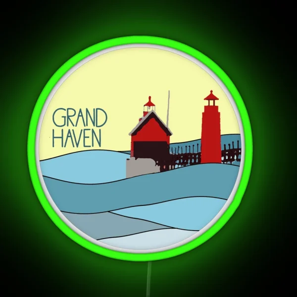 Grand Haven RGB Neon Sign