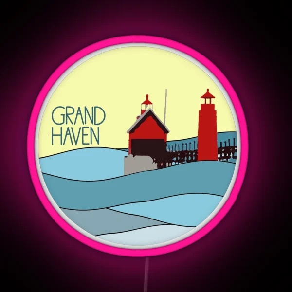Grand Haven RGB Neon Sign
