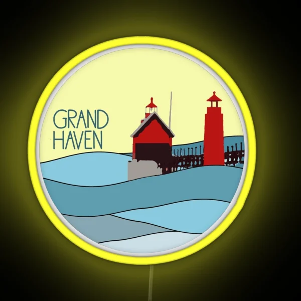 Grand Haven RGB Neon Sign