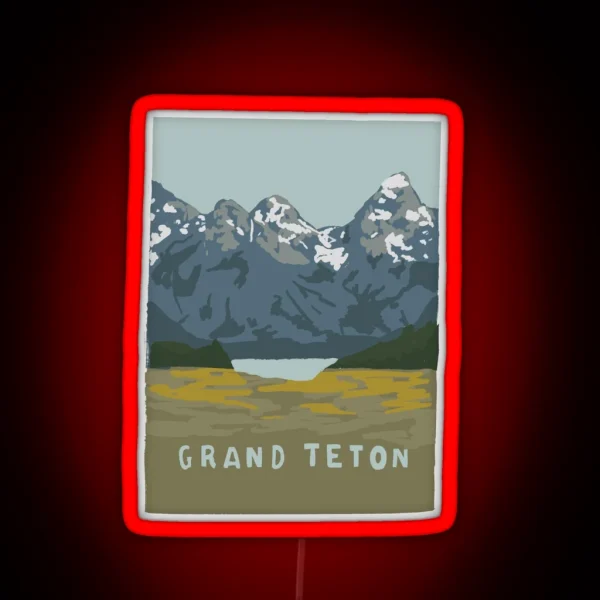 Grand Teton RGB Neon Sign