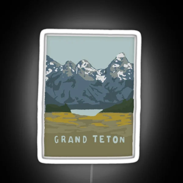 Grand Teton RGB Neon Sign