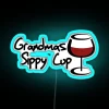 Cozy Grandma's Kitchen Decor: Retro Sippy Cup Neon Sign Glow