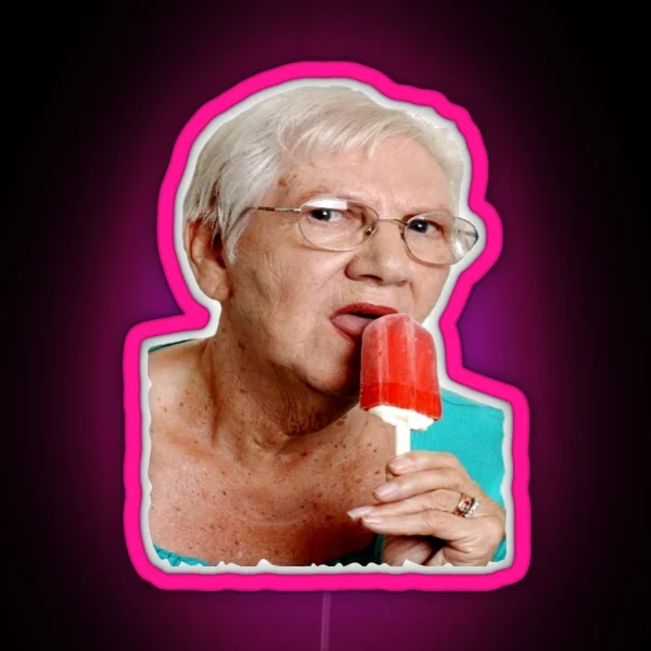 Granny Ice Lolly RGB Neon Sign