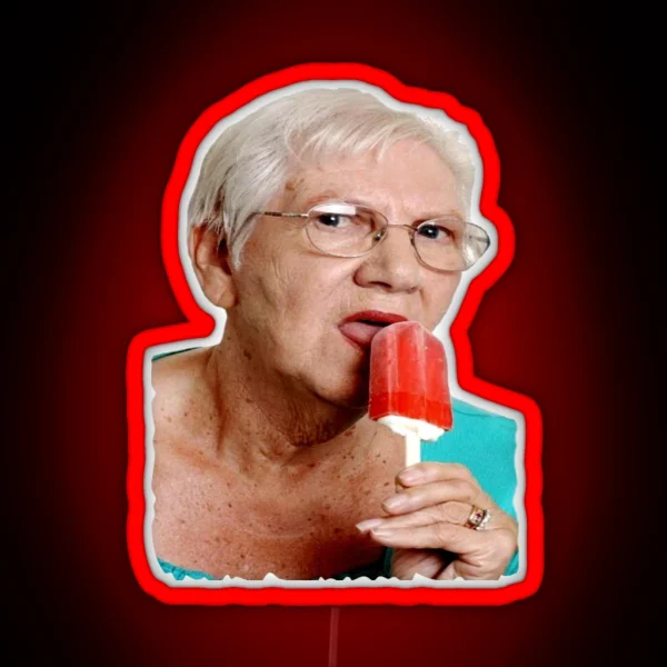 Granny Ice Lolly RGB Neon Sign