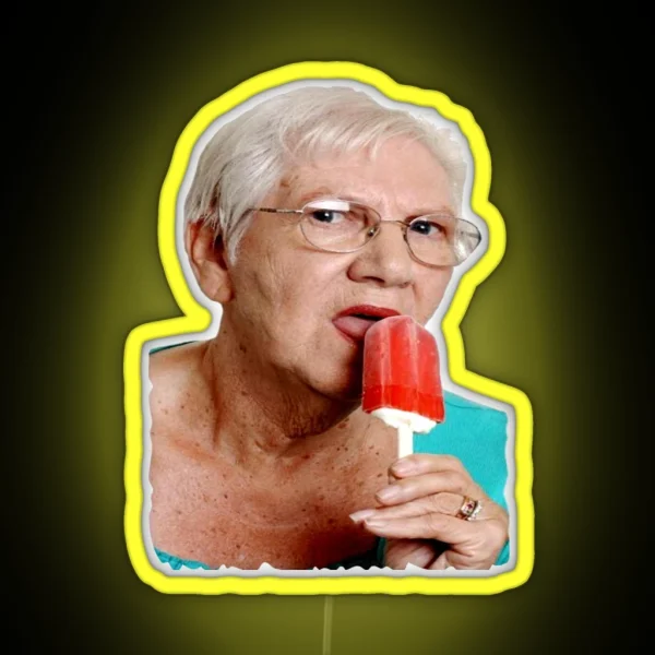 Granny Ice Lolly RGB Neon Sign