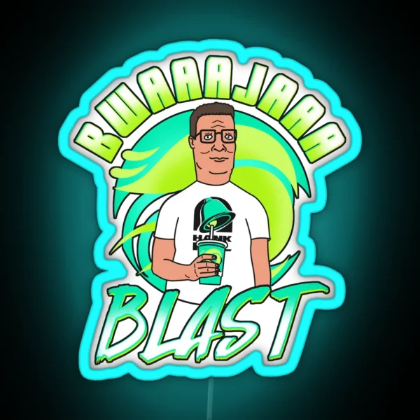Graphic Man Funny Blast Cute Vintage RGB Neon Sign