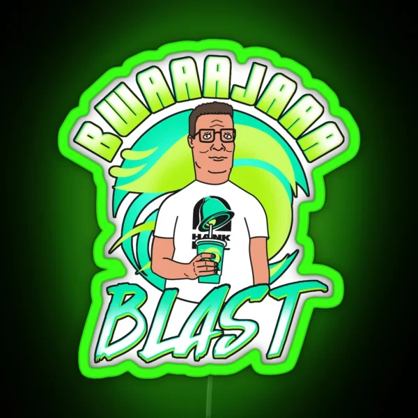 Graphic Man Funny Blast Cute Vintage RGB Neon Sign