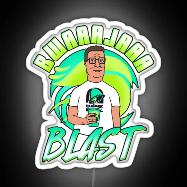 Graphic Man Funny Blast Cute Vintage RGB Neon Sign