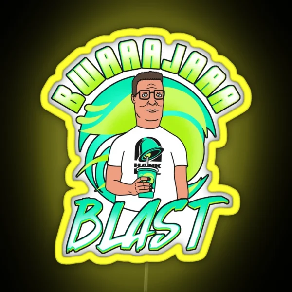 Graphic Man Funny Blast Cute Vintage RGB Neon Sign