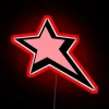 Neon retro aesthetic decorative wall art with vibrant Y2K style.