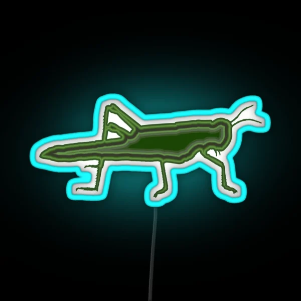 Grasshopper Legendary Animals RGB Neon Sign