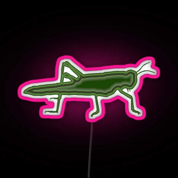 Grasshopper Legendary Animals RGB Neon Sign