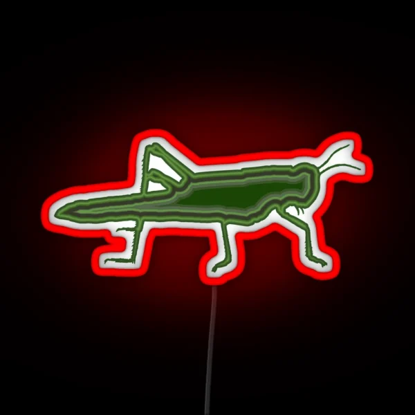 Grasshopper Legendary Animals RGB Neon Sign