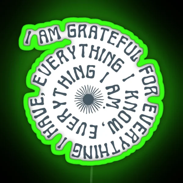 Grateful RGB Neon Sign