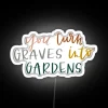 RGB Neon Sign Art Featuring Vibrant Colors and Bold Typography
