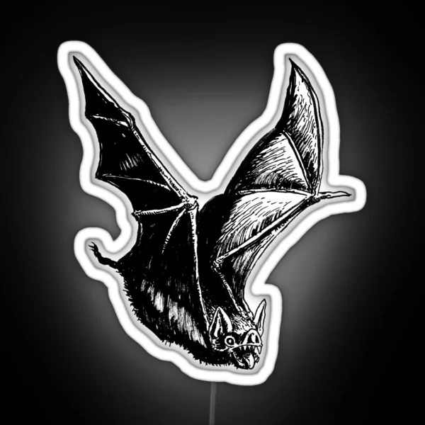 Graveyard Bat RGB Neon Sign