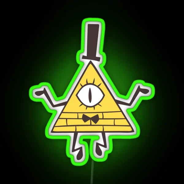 Gravity Falls Bill Cipher RGB Neon Sign