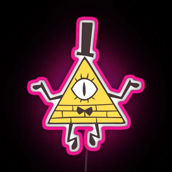 Gravity Falls Bill Cipher RGB Neon Sign