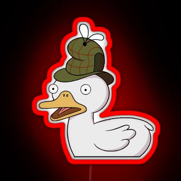 Gravity Falls Ducktective RGB Neon Sign