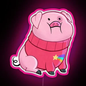 Gravity Falls Waddles RGB Neon Sign