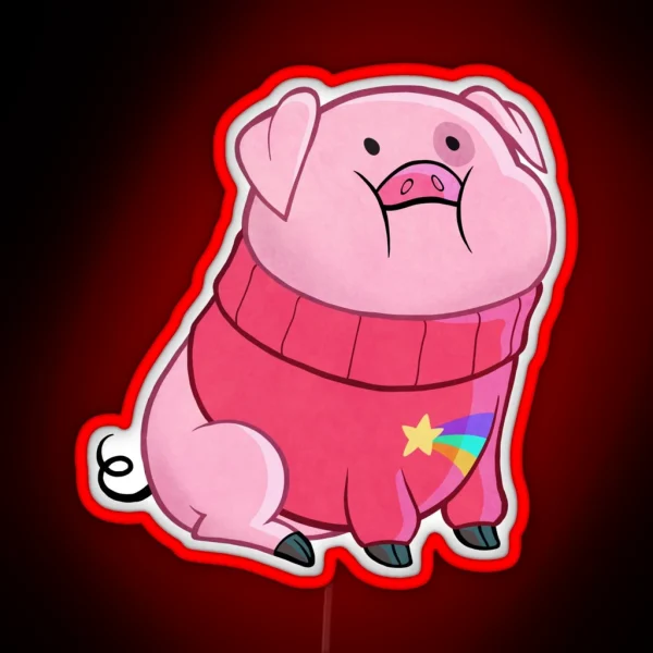 Gravity Falls Waddles RGB Neon Sign