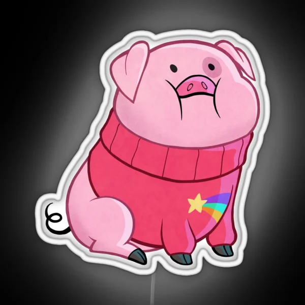 Gravity Falls Waddles RGB Neon Sign