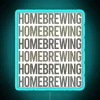 Neon Homebrewing Sign, Customizable RGB Lit Bar Decor for Enthusiasts