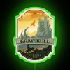 Vintage Neon Art Decor with Grayskull Strong Ale Colorful Design