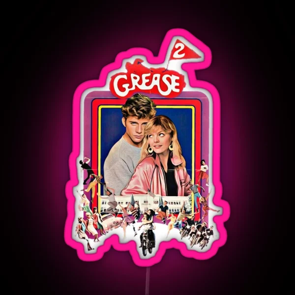 Grease 2 Classic 80 S Film RGB Neon Sign