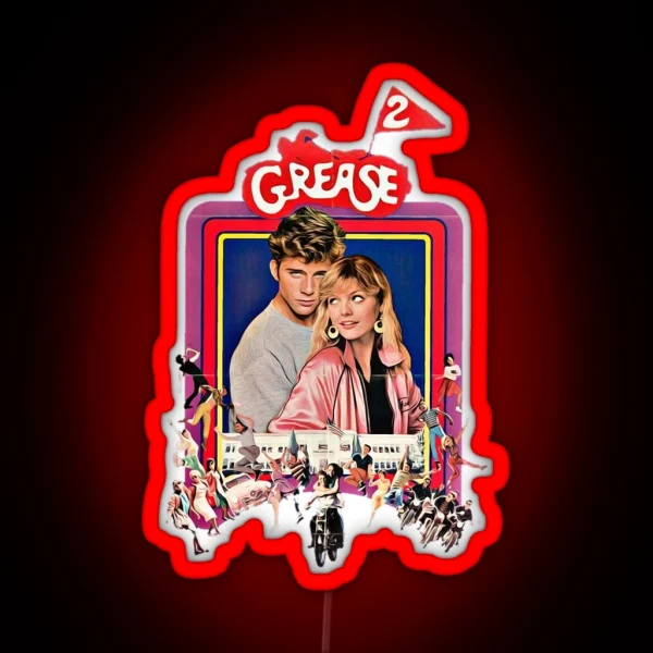 Grease 2 Classic 80 S Film RGB Neon Sign