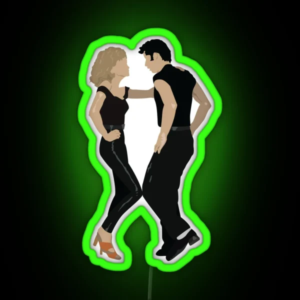Grease Danny And Sandy RGB Neon Sign