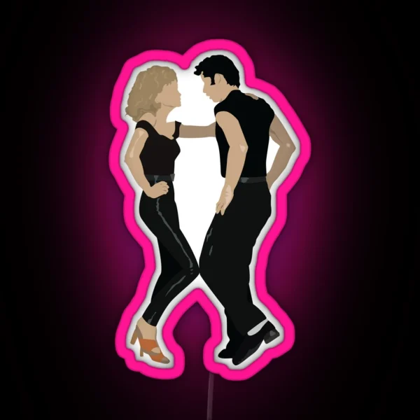 Grease Danny And Sandy RGB Neon Sign