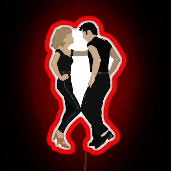 Grease Danny And Sandy RGB Neon Sign
