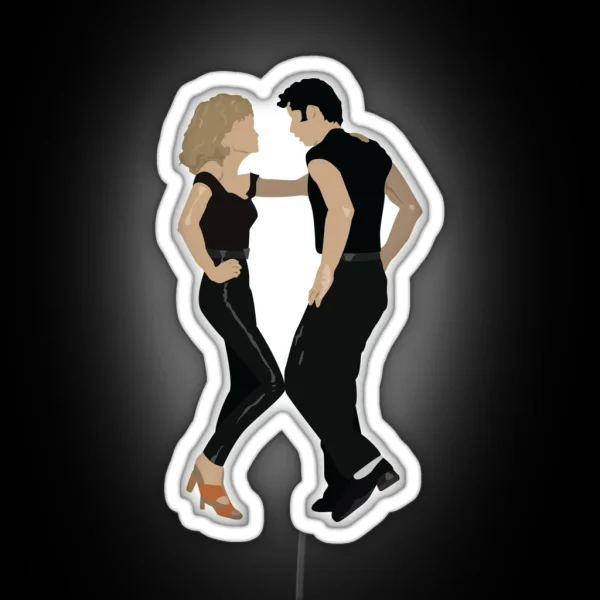 Grease Danny And Sandy RGB Neon Sign