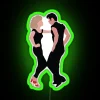 Neon Musical Theatre Sign Featuring Iconic Grease Movie Logo Character
