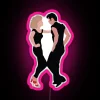 RGB Neon Light Canvas Sign - Customizable Artistic Stage Decorations Available